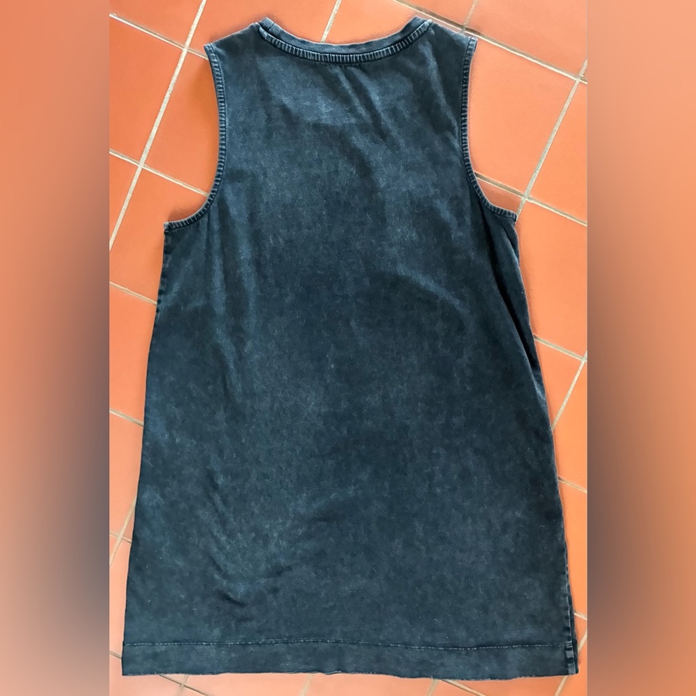 Acid Wash Black Tank Mini Dress by Z Supply size M - Picture 10 of 12
